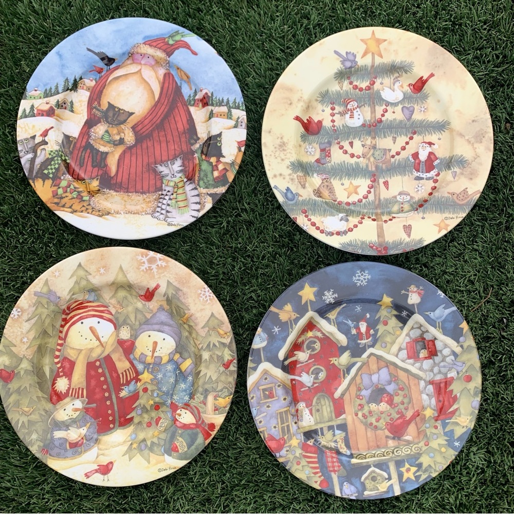 Quirky Christmas Small Plates by Debi Hron